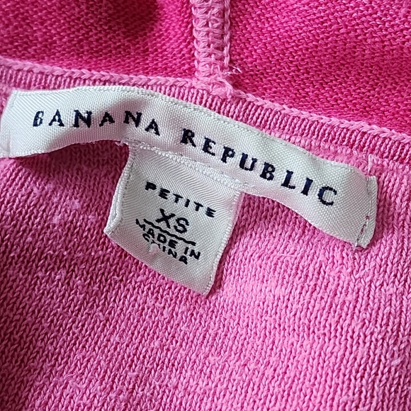 Banana Republic Heathered Pink Cotton Zipper Hoodie Jacket - Picture 7 of 9